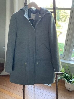 J. Crew Vail Hooded Parka coat. Wool blend style E3931
